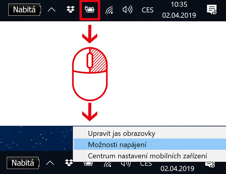 Jak se dostat do správy napájení ve Windows 10